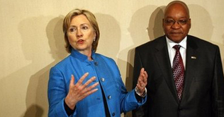 Clinton pledges closer US ties with South Africas Zuma
